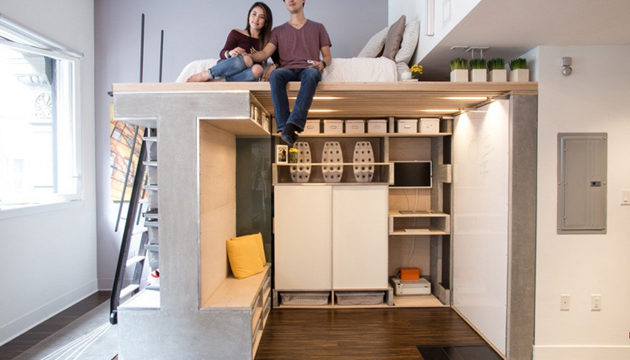 Bất ngờ với căn phòng đa năng siêu nhỏ 10m²